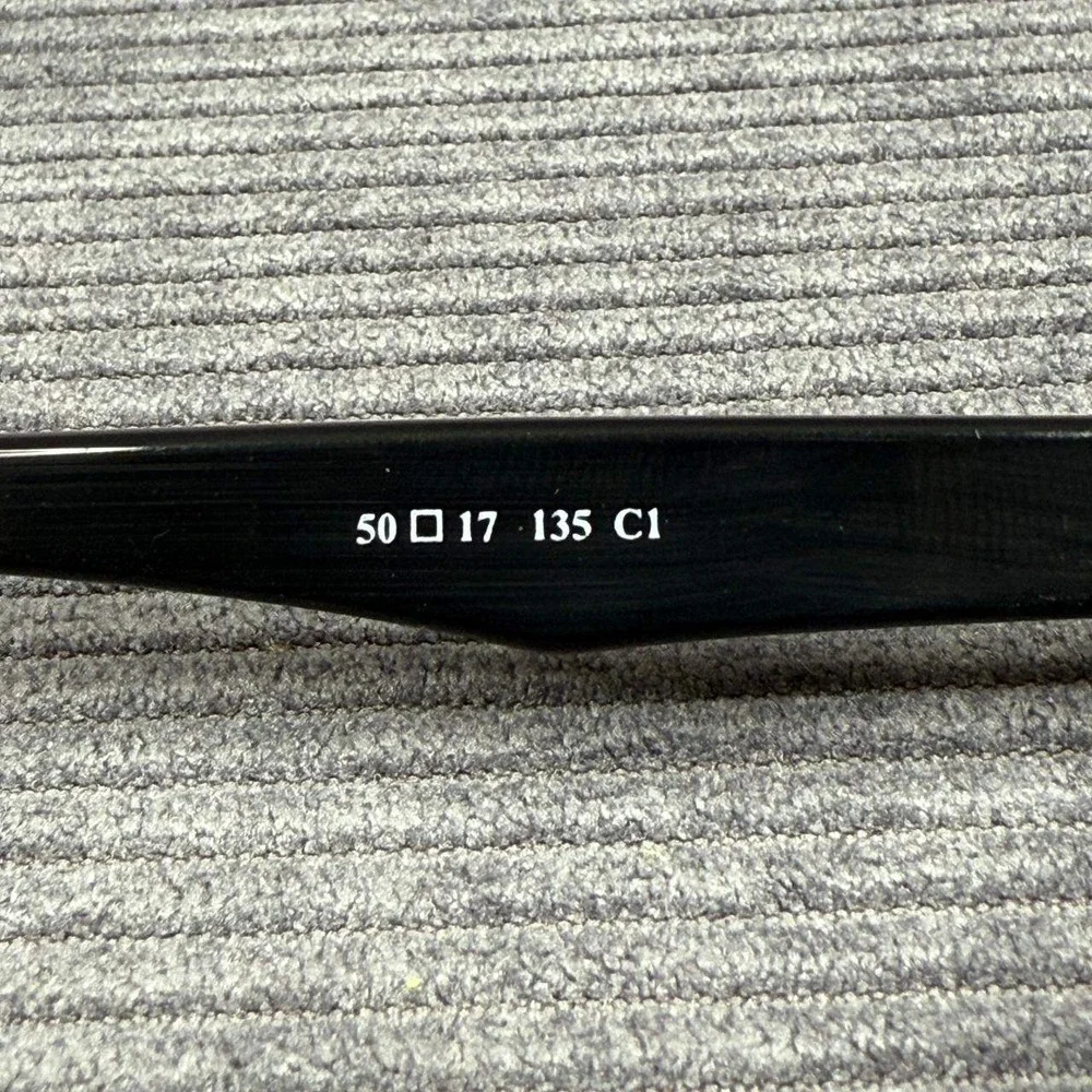 SEE Eyewear 1771 Black Eyeglasses Frames Made in France 50-17-135 Cat Eye Y2k